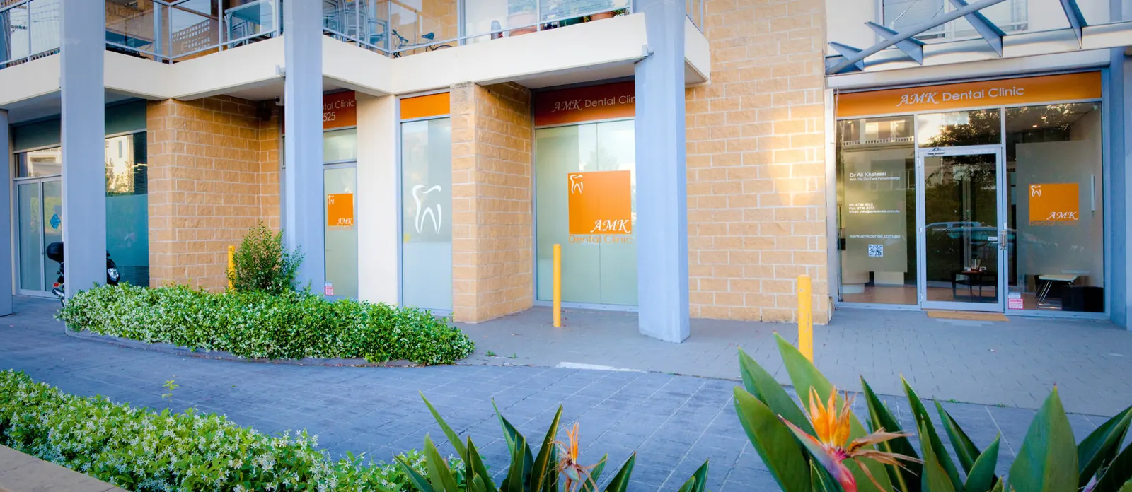AMK Dental Clinic shopfront at 46 Tennyson Road, Mortlake