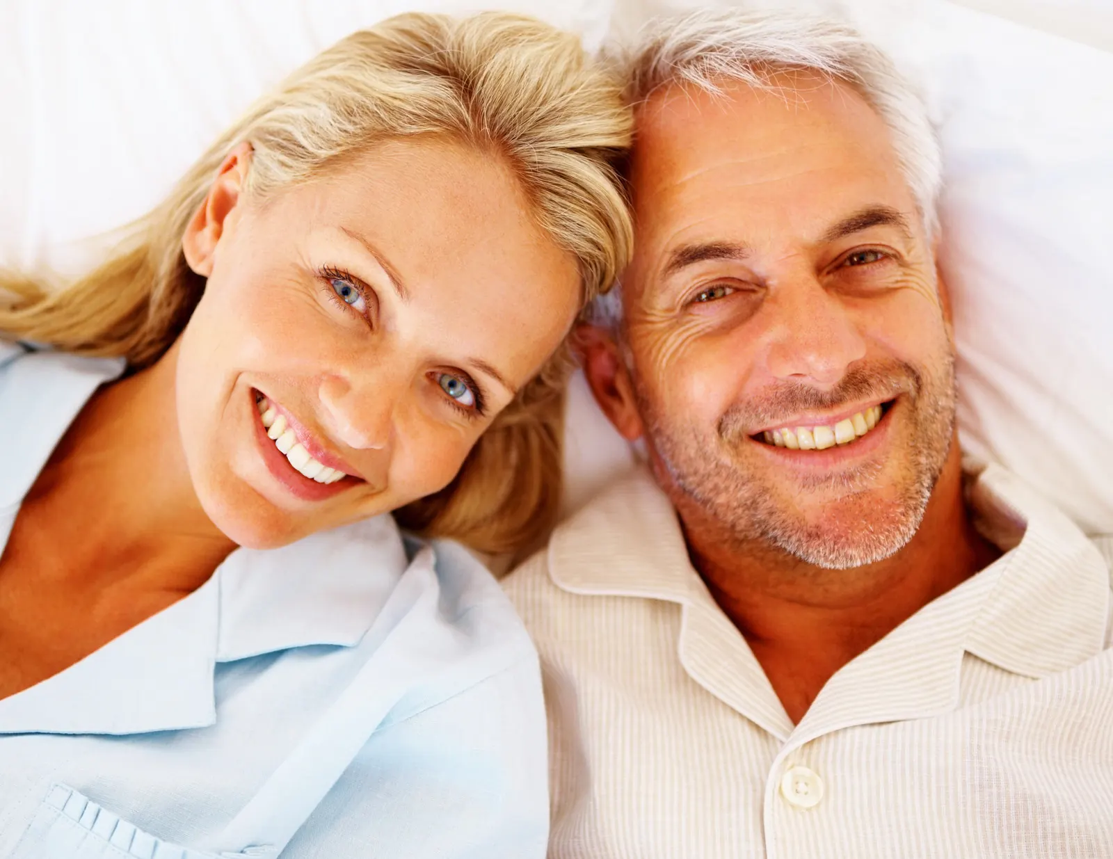 A smiling couple